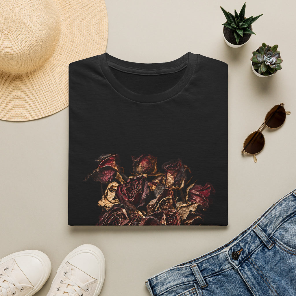 Love Dies Gothic Rose Graphic T-Shirt