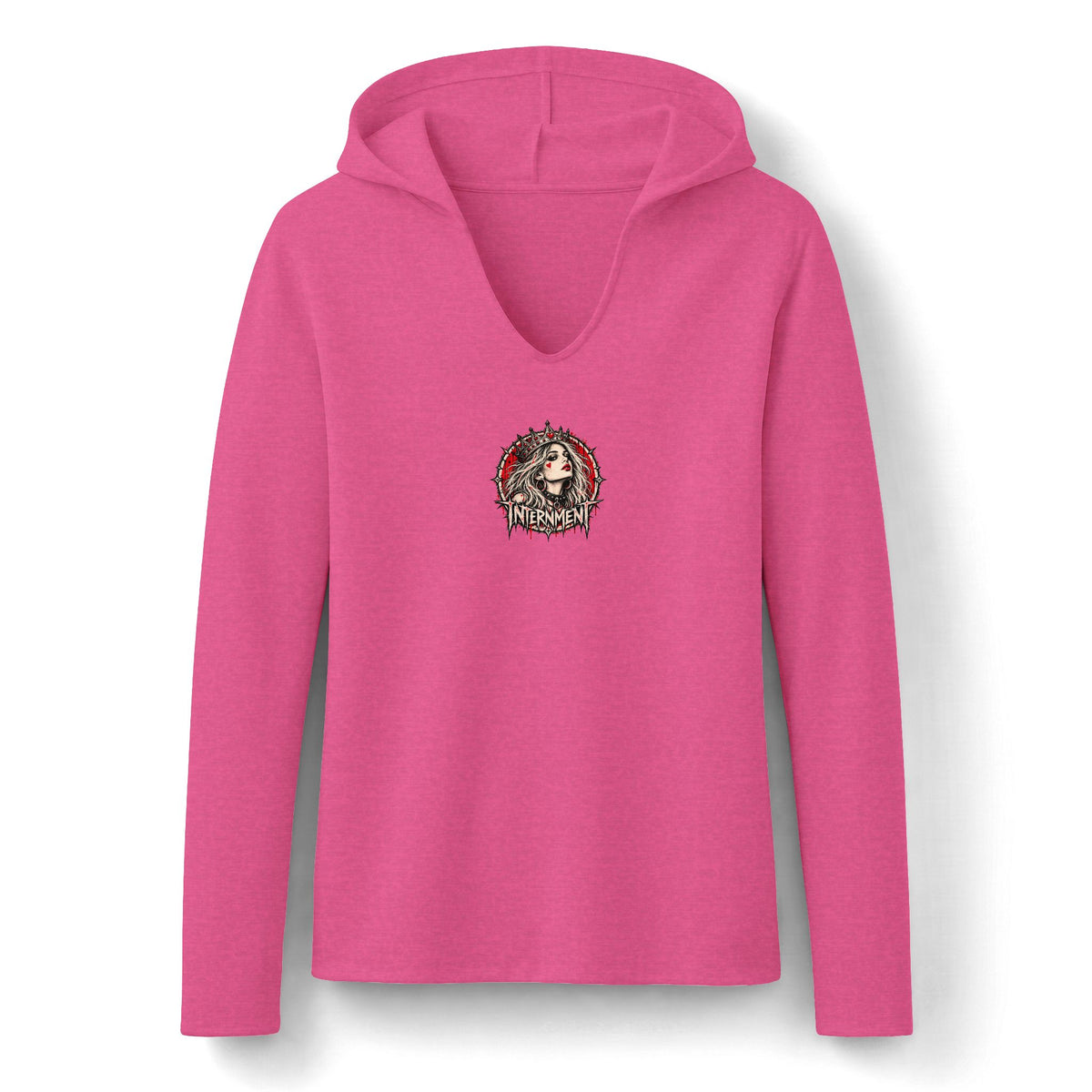 Queen of Hearts “Inferno” Women’s Long Sleeve Hoodie