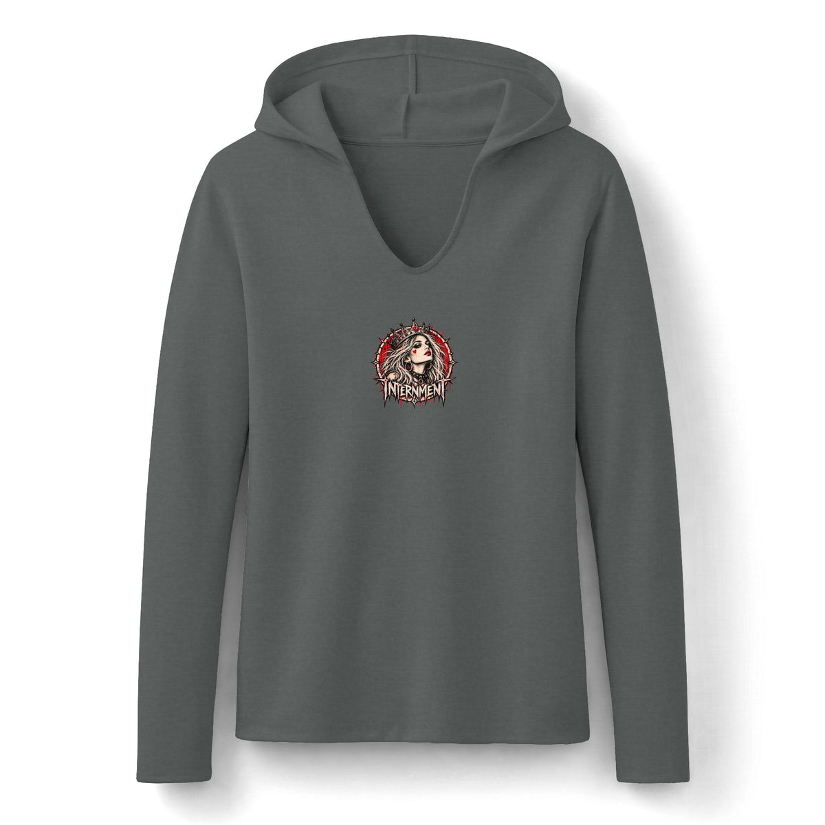 Queen of Hearts “Inferno” Women’s Long Sleeve Hoodie