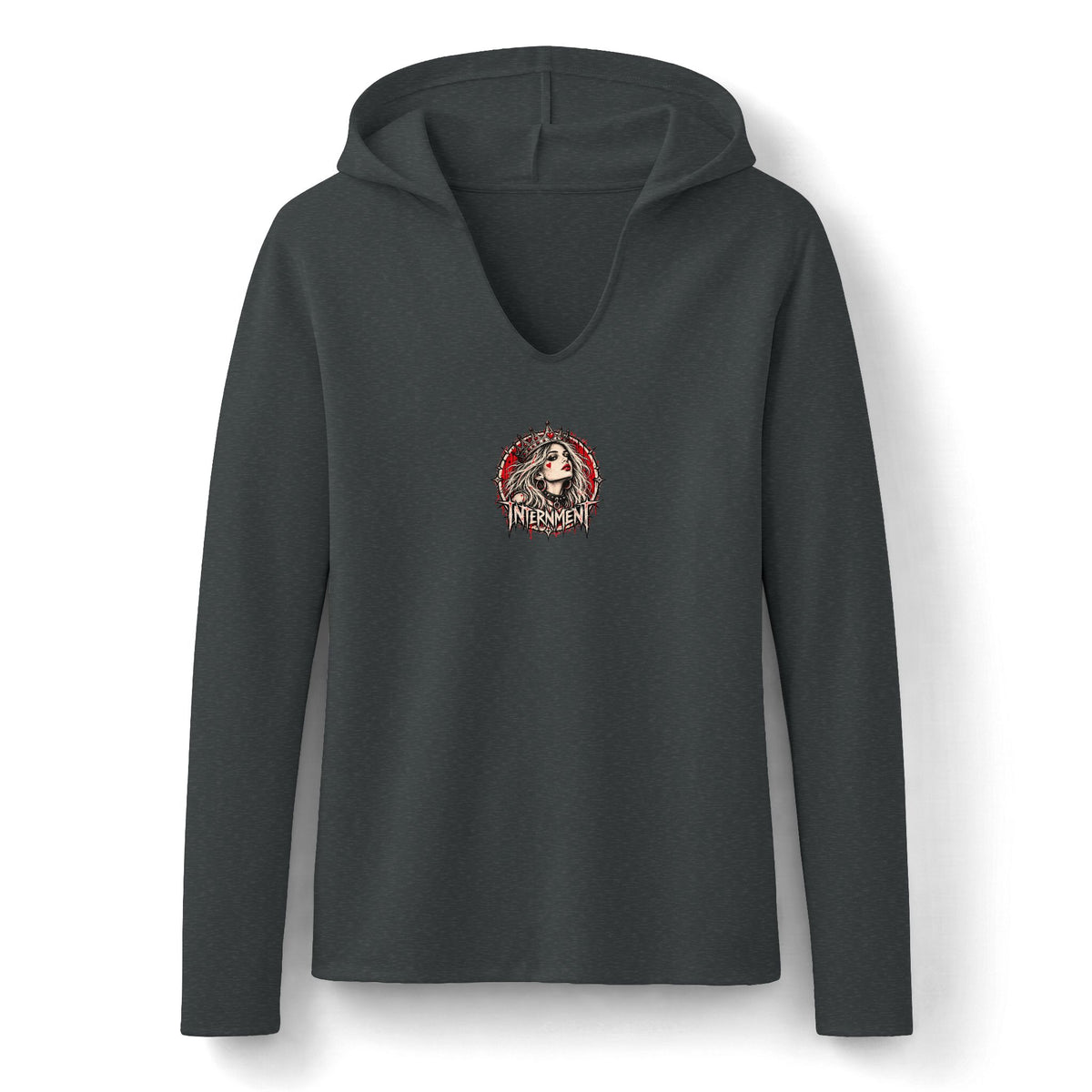Queen of Hearts “Inferno” Women’s Long Sleeve Hoodie