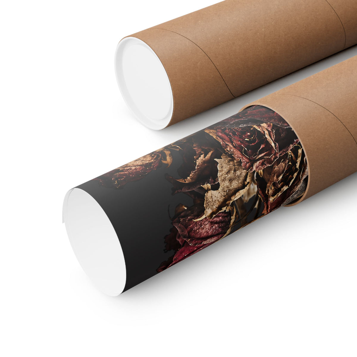 Love Dies Gothic Dark Rose Matte Poster